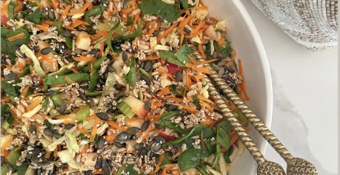 Tangy & Crunchy Brown Rice Salad